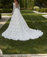 Morilee - Penelope Scallop Off-the-shoulder Neck Wedding Dress