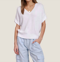 Dylan - V-neck Short Sleeve Sweater
