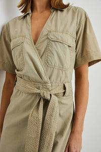 Rails Natalie Sleek Tie-belt Dress in beige - women's dress - view 5