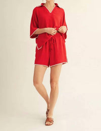Jodifl - Women's Chic And Chill Trim Detail Set