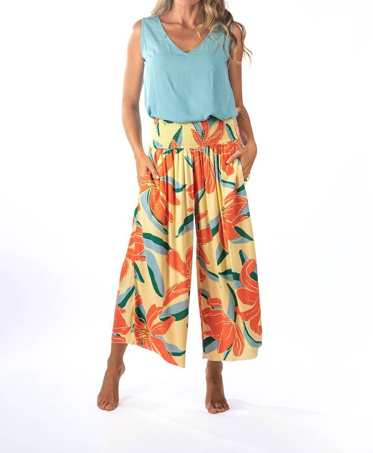 Pineapple - Lychee Ombre Gaucho with Pockets