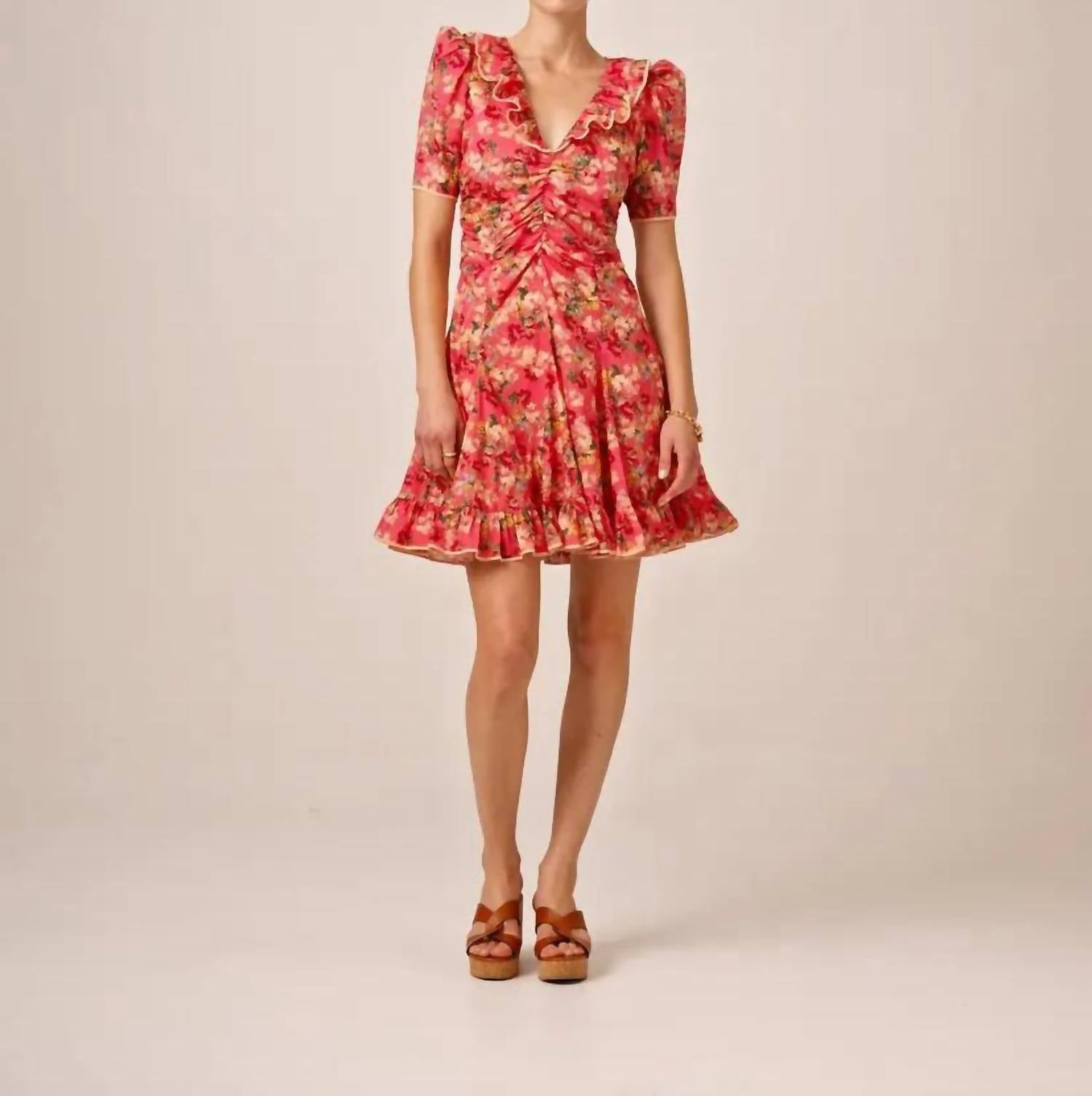 byTiMo Cotton Party Mini Dress in crush - women's dress - alternate view