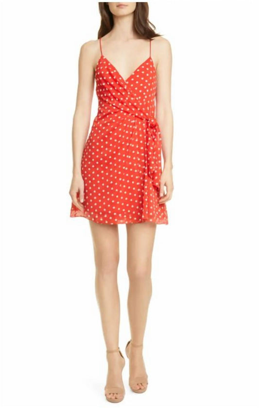 Alice + Olivia - Katie Tie Wrap Mini Dress