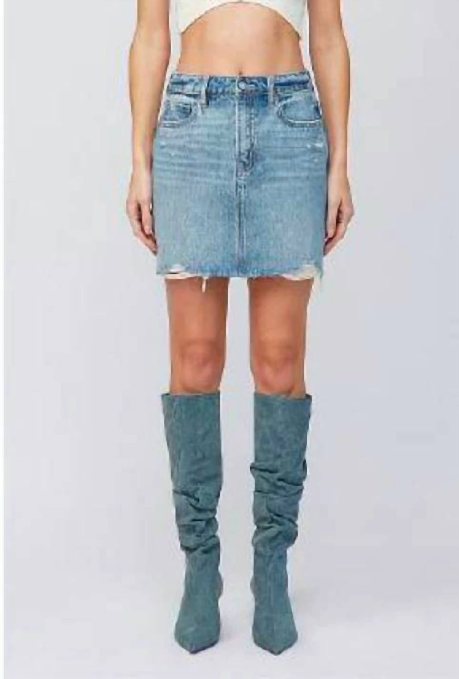 Hidden - Peyton Denim Mini Skirt