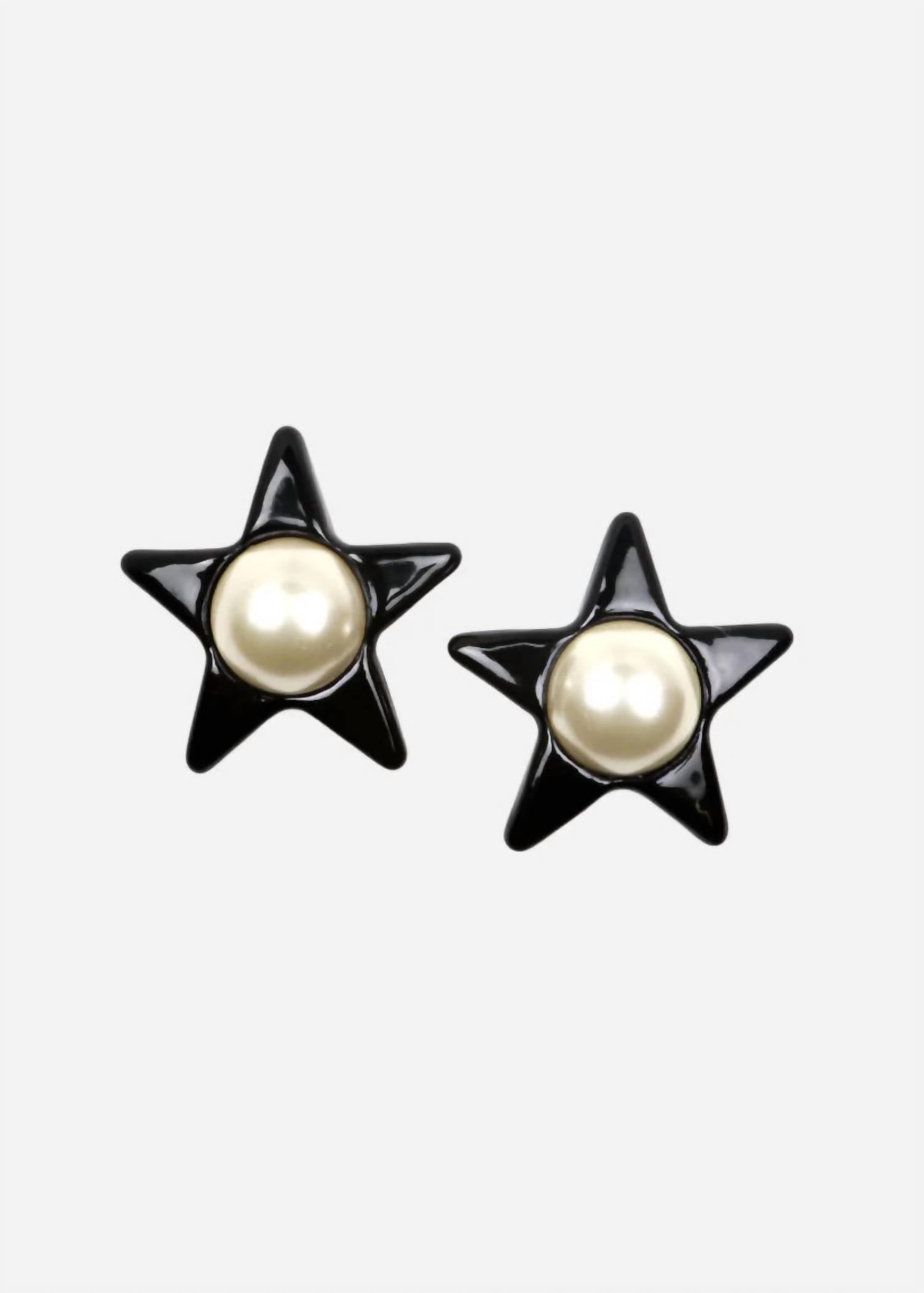 Julietta - Women's Jupiter Enamel Resin Ear Clips