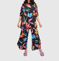 ALEMBIKA Laguna Oversized Trapeze Top in bloom - women's blouse - view 8