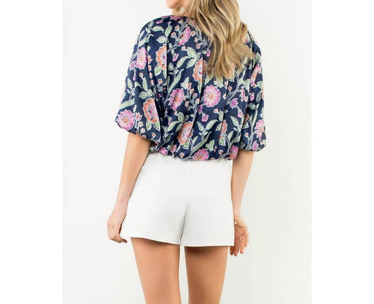 Thml - Elena Floral Boatneck Top