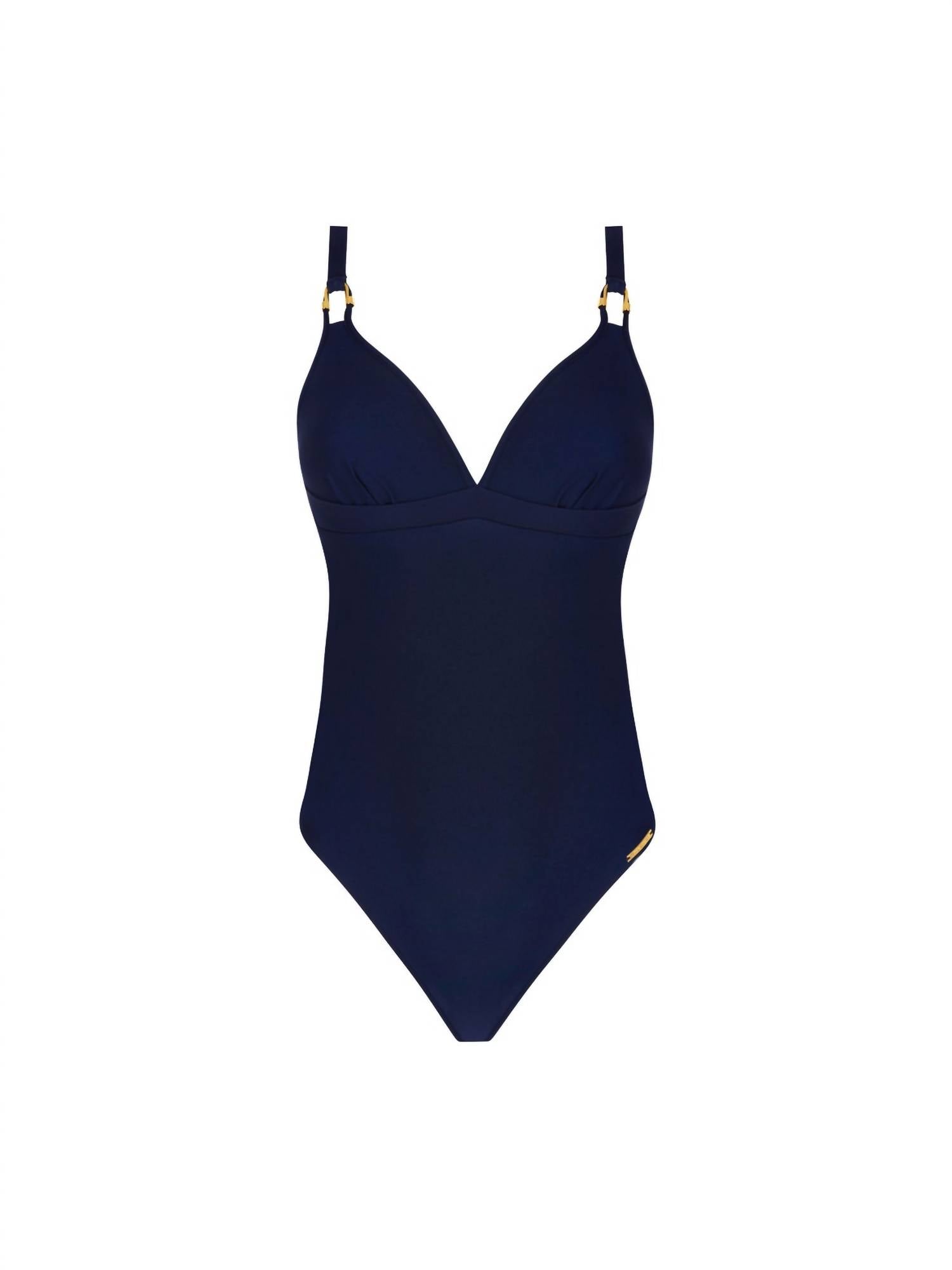 Lise Charmel Nautique Non-wire One-piece Swimsuit in marine classe - women's swimwear - detail view