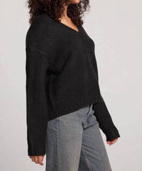 Chaser - Ginger Licorice V-neck Sweater