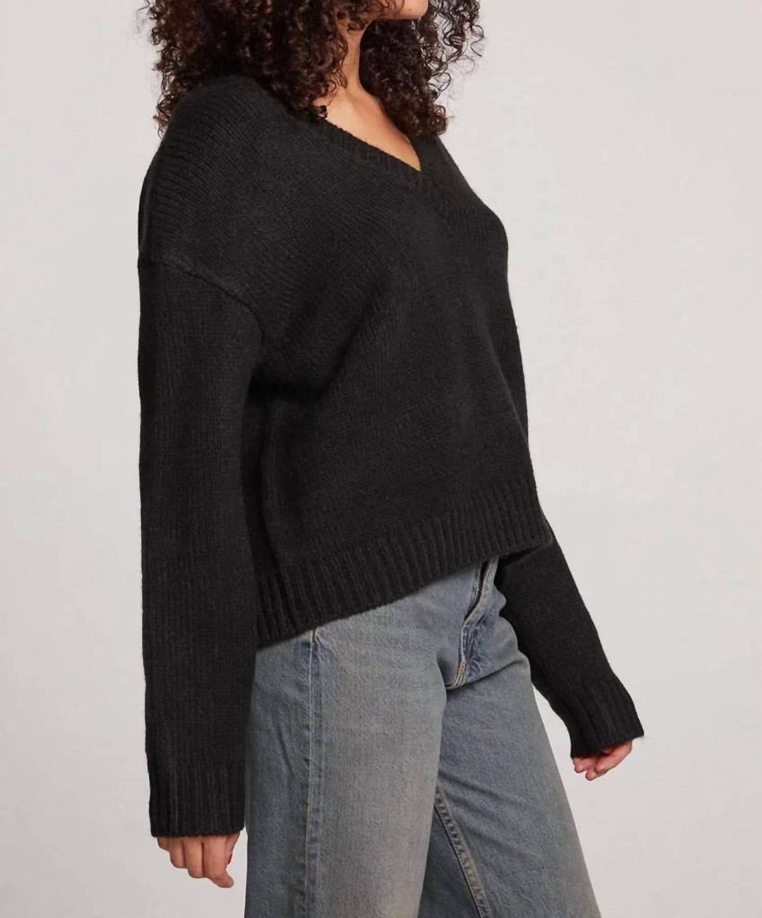 Chaser - Ginger Licorice V-neck Sweater
