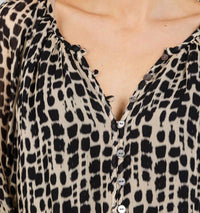 Rails Indi Babydoll Blouse in spotted shibori - women's blouse - view 5