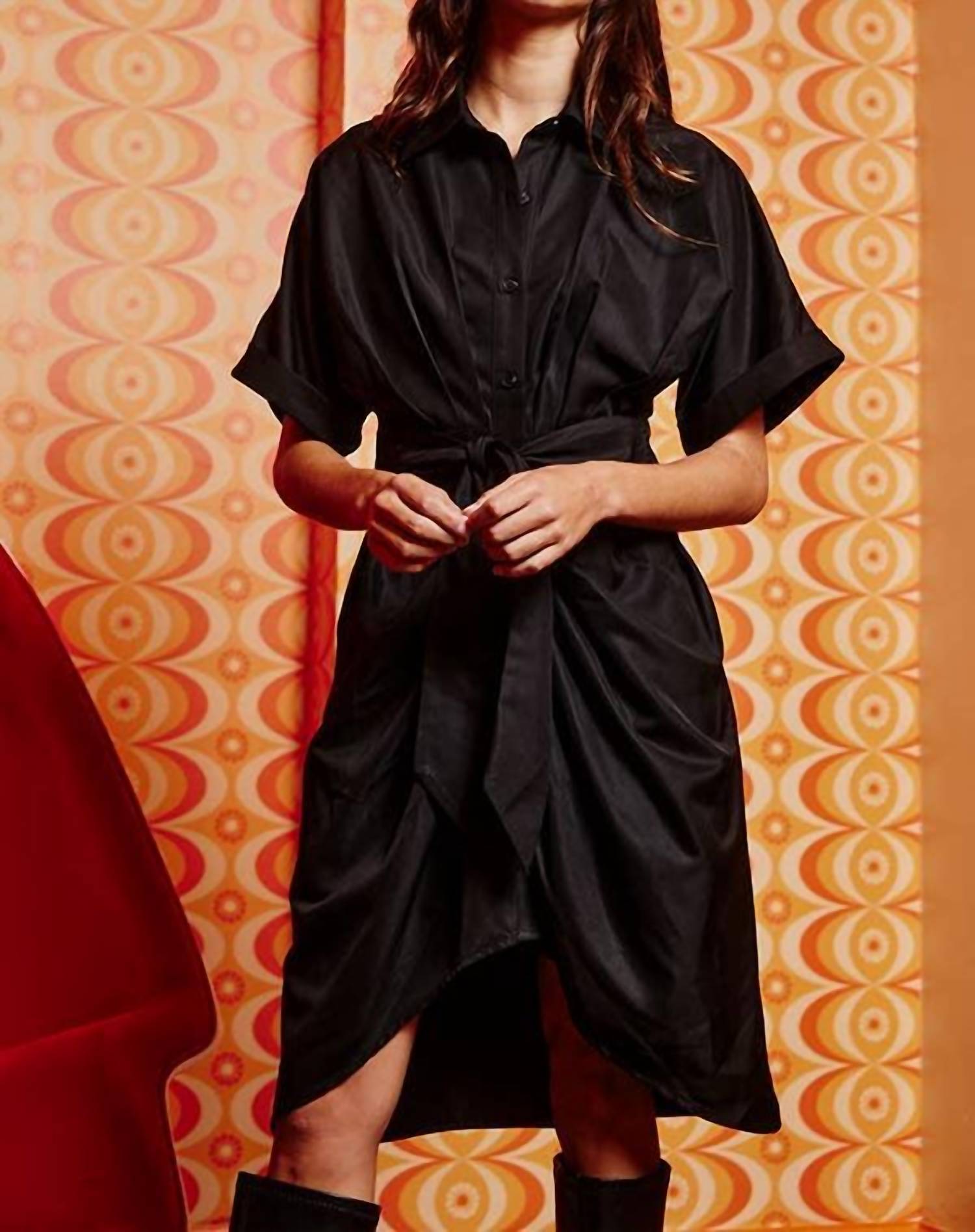 Bucketlist - Tammy Tulip Hem Shirt Dress
