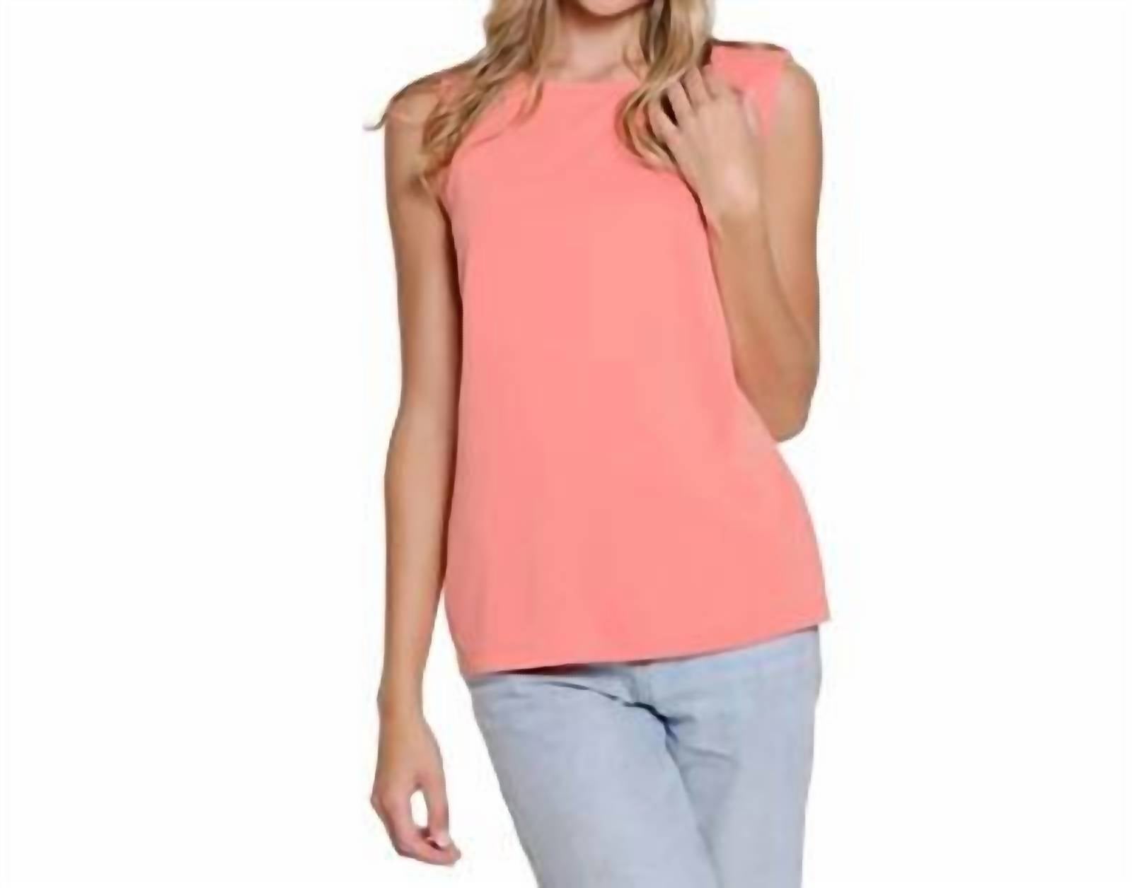 Multiples - High Neck Scoop Tank Top