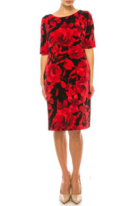 Connected Apparel - 3/4 Sleeve Jersey Dress