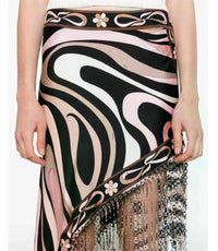 Pucci - Sequin-fringed Asymmetric Skirt