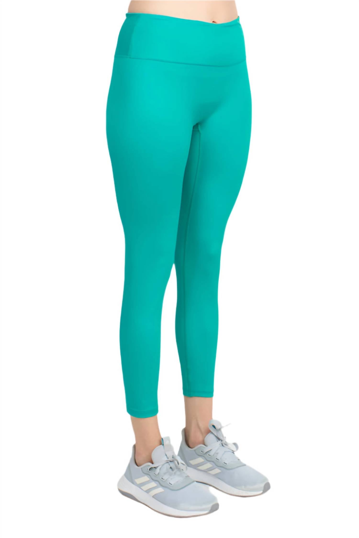 Ac-Tiv-Ology - Mid Waist Banded High Shine 7/8 Interlock Legging