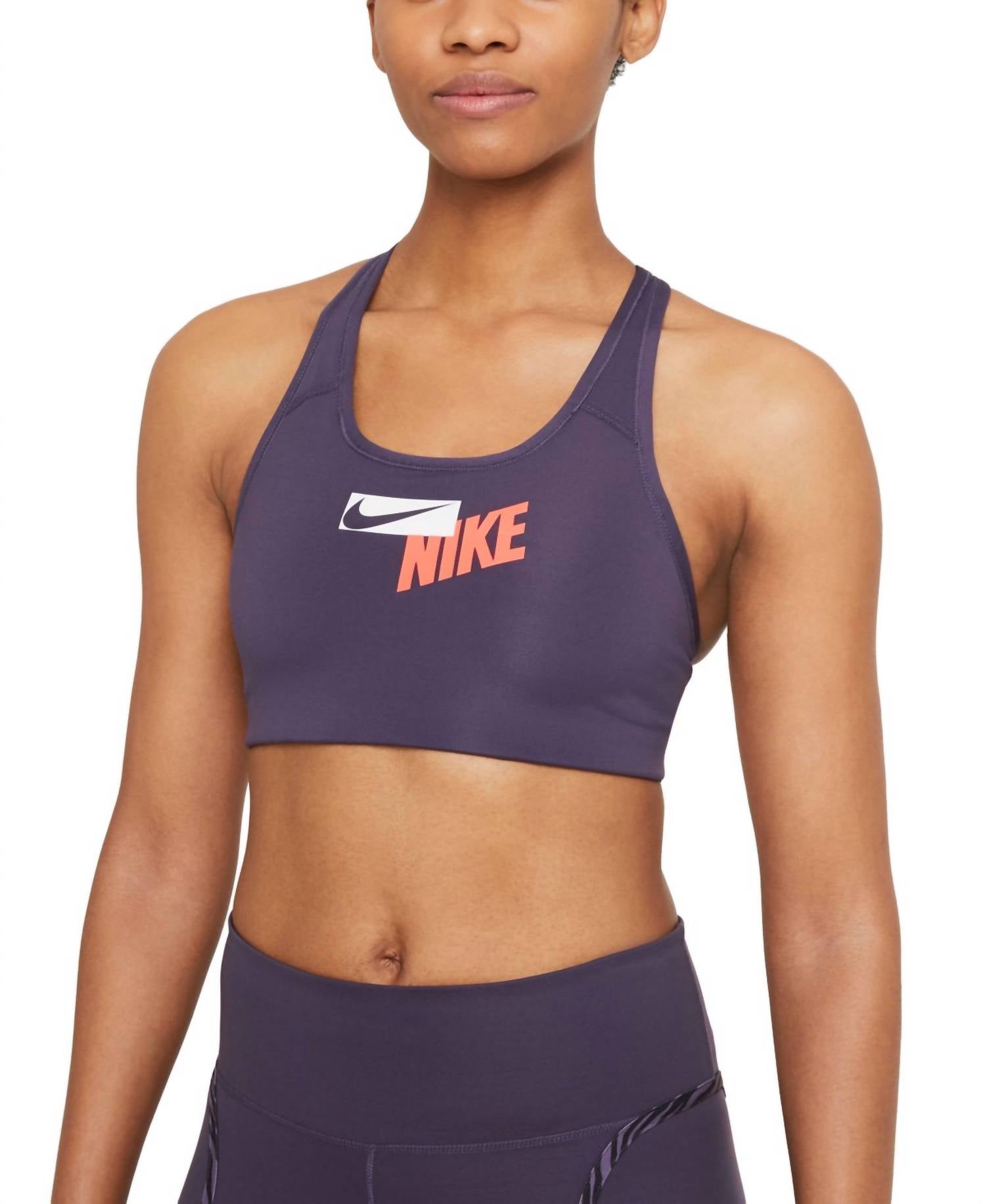 Nike - Logo Racerback Medium Impact Sports Bra