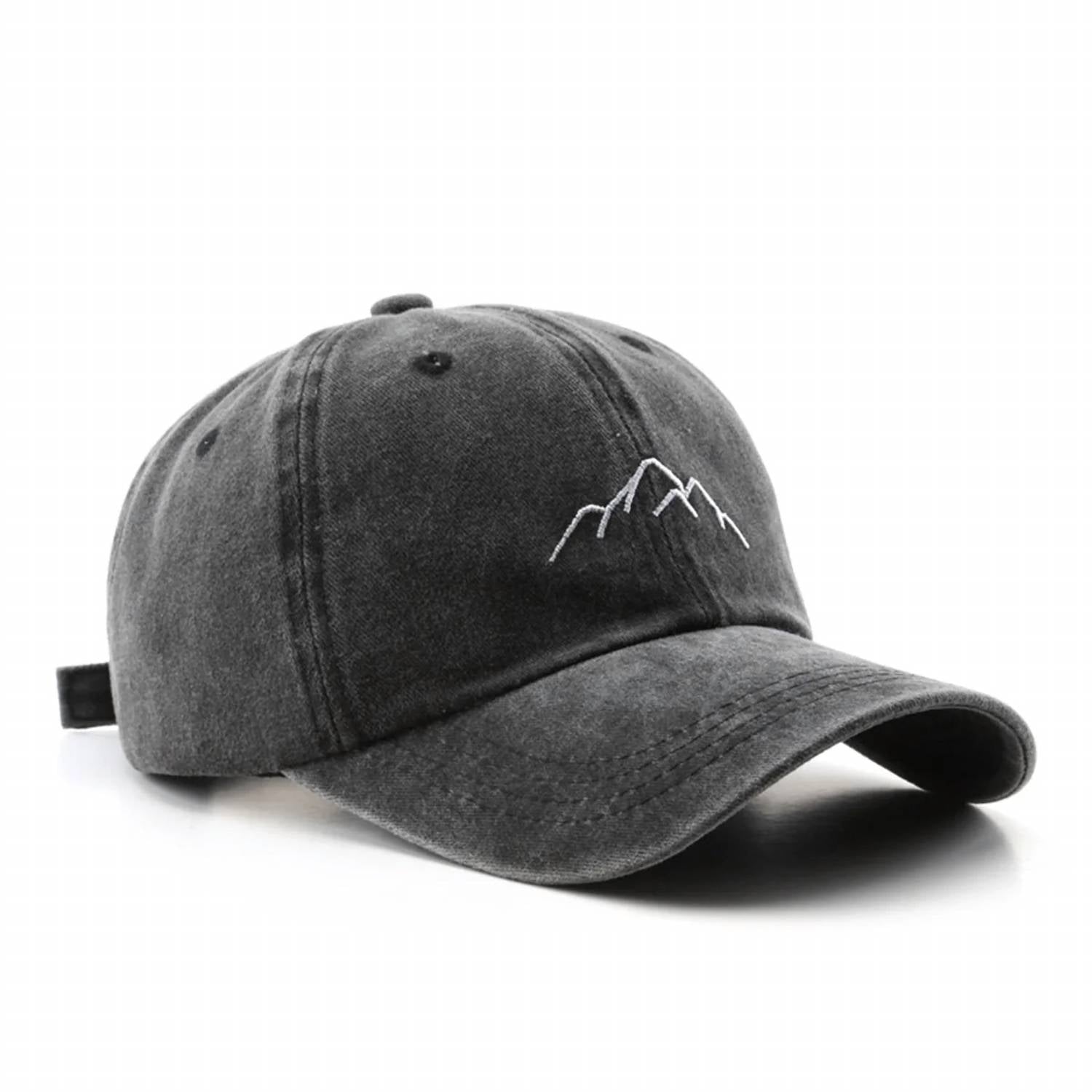 Accity - Women's Vintage Washed Distressed Mountain Embroidery Cap