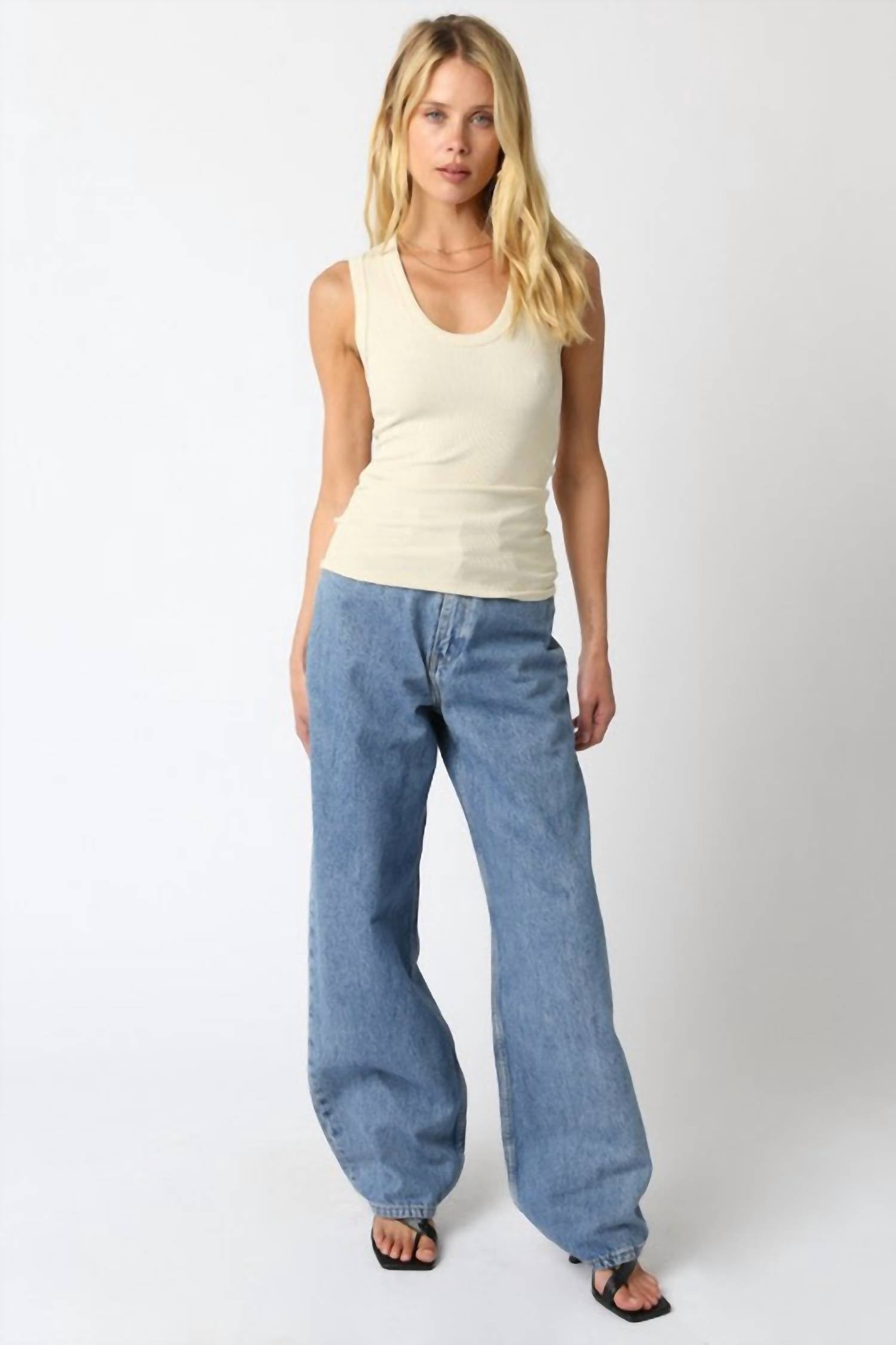Olivaceous - Kylie Scoop Tank Top