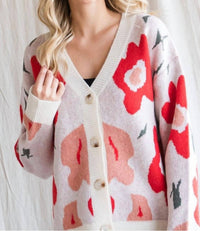Jodifl - Winter Joy Floral Cardigan