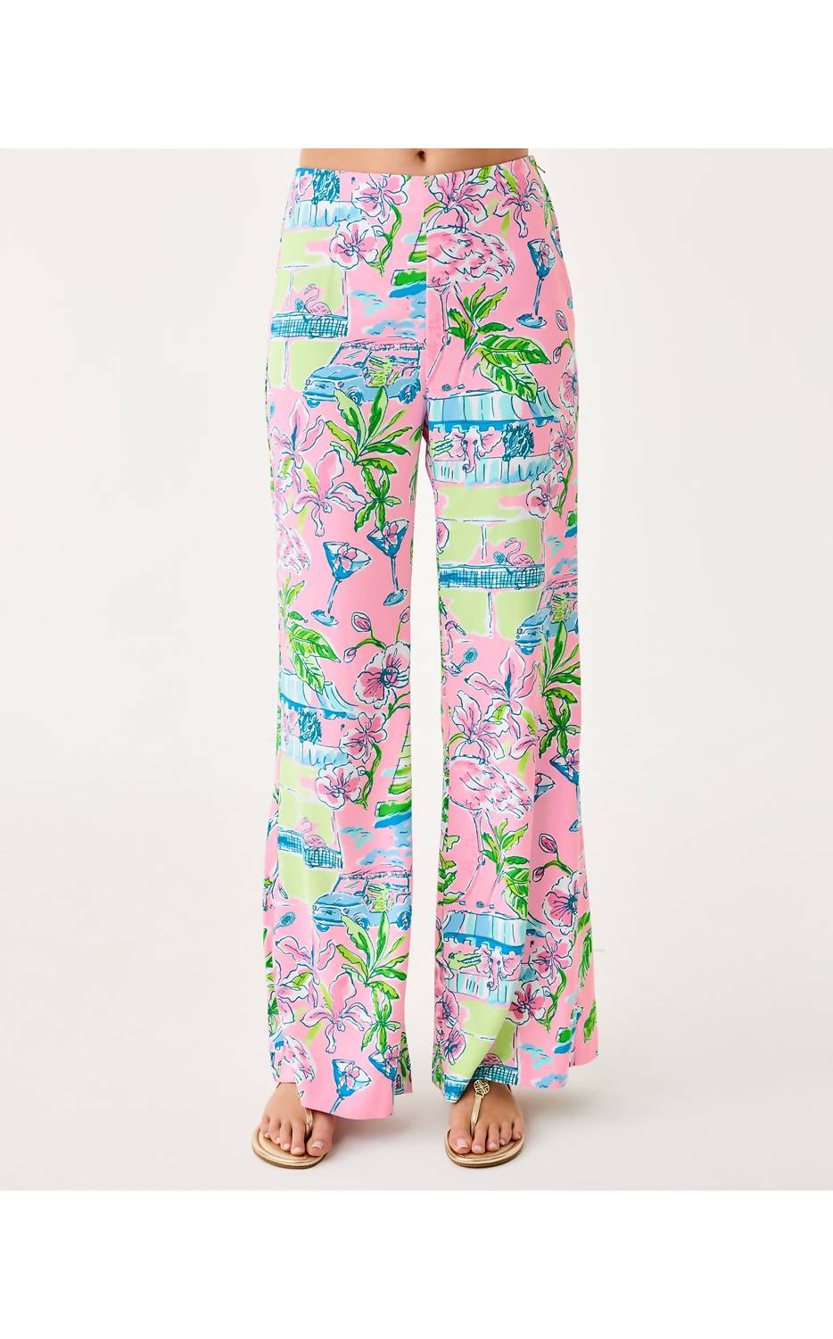 Lilly Pulitzer - Polyanna High Rise Palazzo Pants