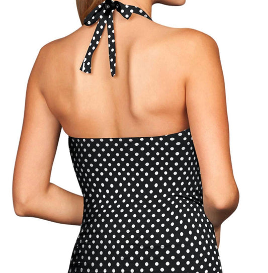 Kallure - Shirred Halter Tankini Top