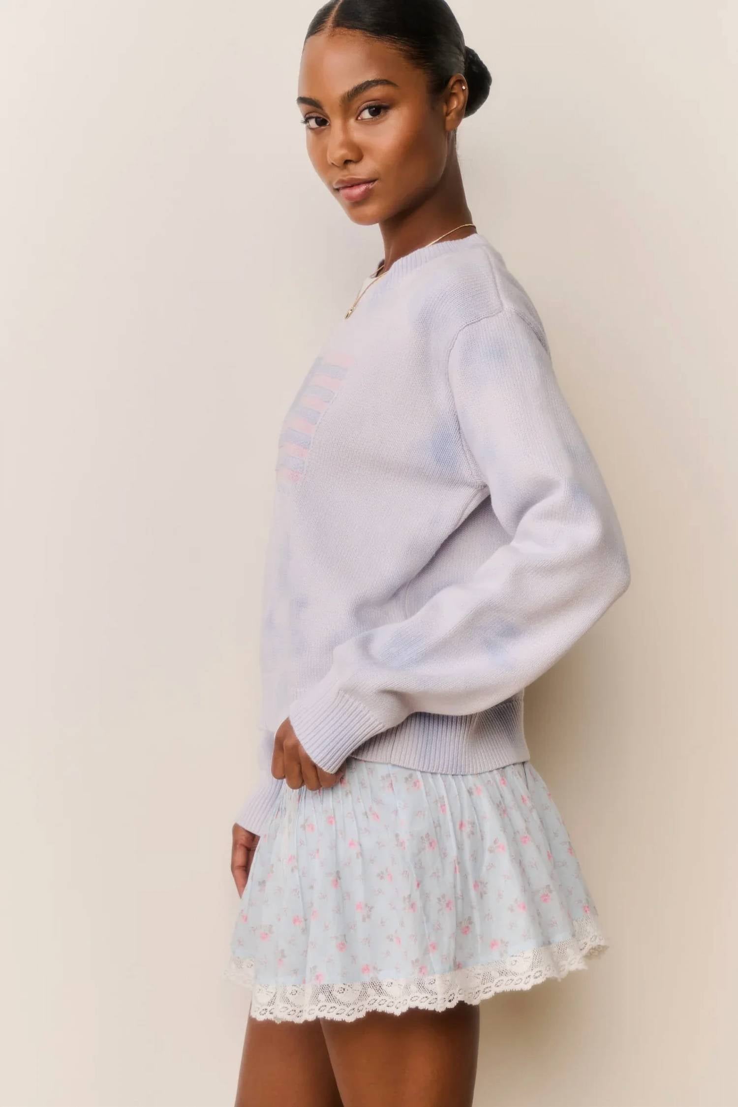 Loveshackfancy - Ty Flag Pullover Sweatshirt