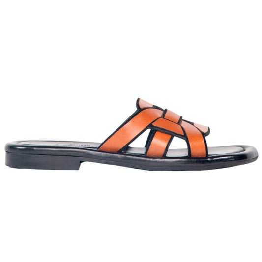 Homers - Women's Dalia Leather Flat Sandals