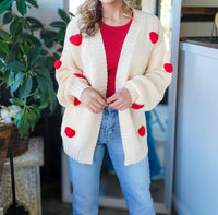 Sweet Generis Heart On My Sleeve Cardigan in multi - women's cardigan - view 8