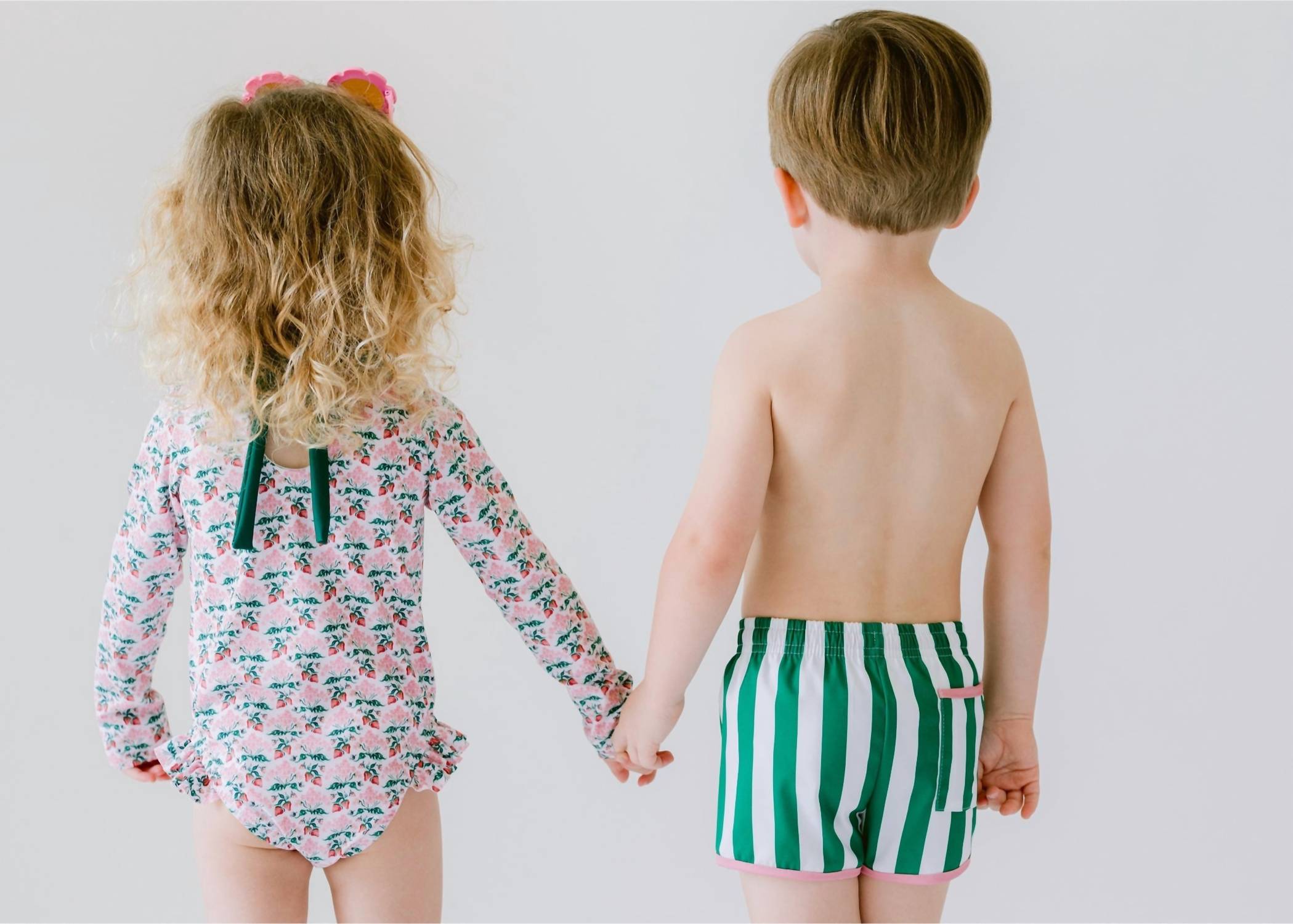 Love, George - Boy's Cabana Stripe Swim Trunks