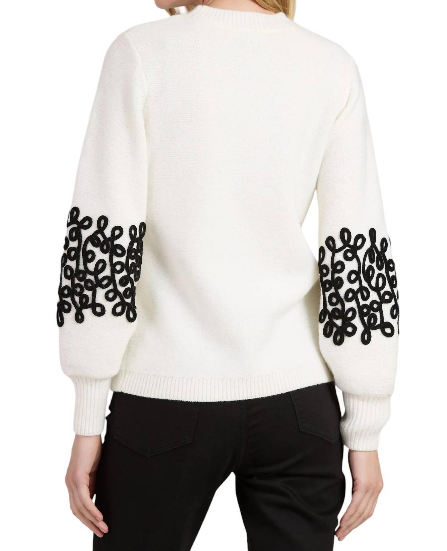 Tyler Boe - Soutache Trim Sleeve Sweater