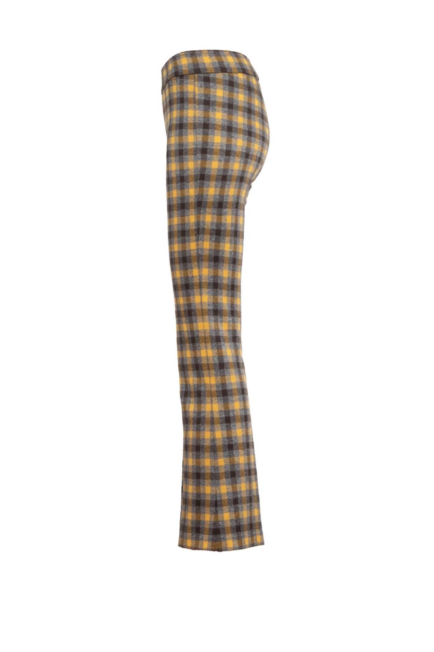 Avenue Montaigne Leo Flare Cut Pants in solar - women's pants - view 5
