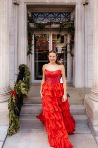 Sherri Hill - Modern Edge Strapless Prom Dress
