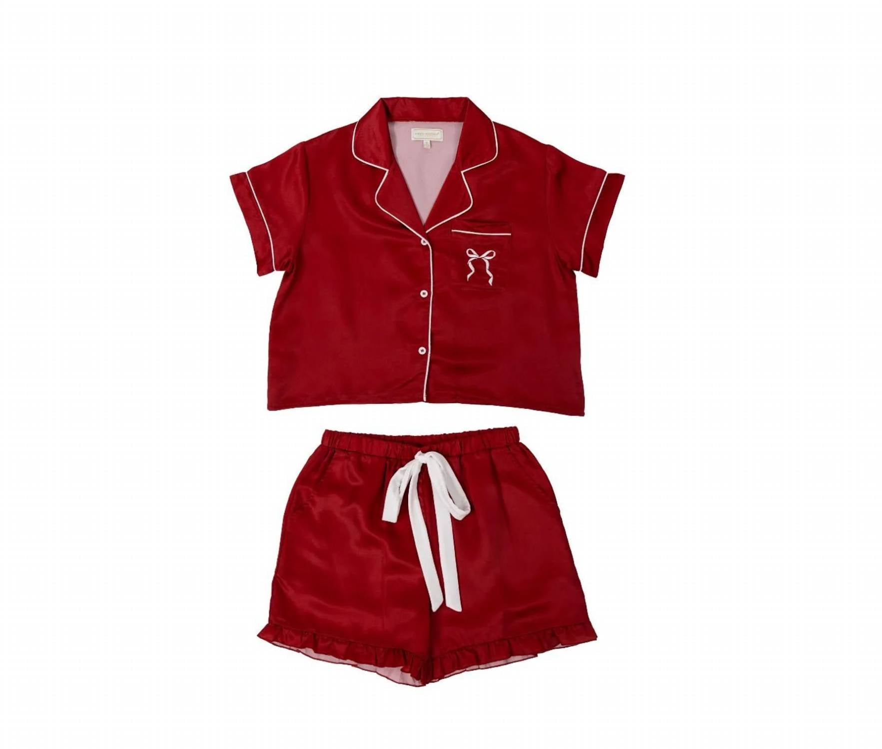 Simply Southern - Women's Bow Pajamas Shorts Set