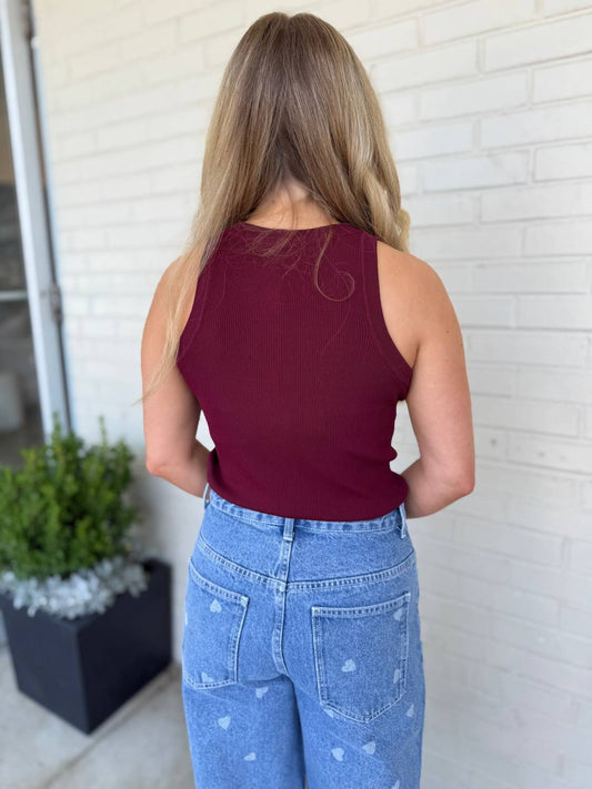 Miou Muse - Stella Sleeveless Ribbed Top