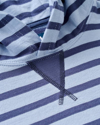 JOHNNIE-O Boy's Gilley Jr Striped Pullover Hoodie in kona - kids' shirt - alternate view