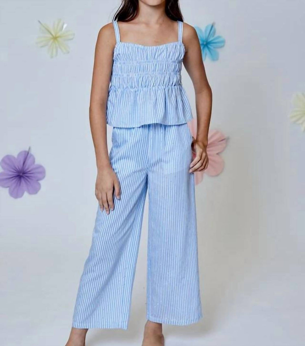 Design History - Wide Leg Stripe Pants