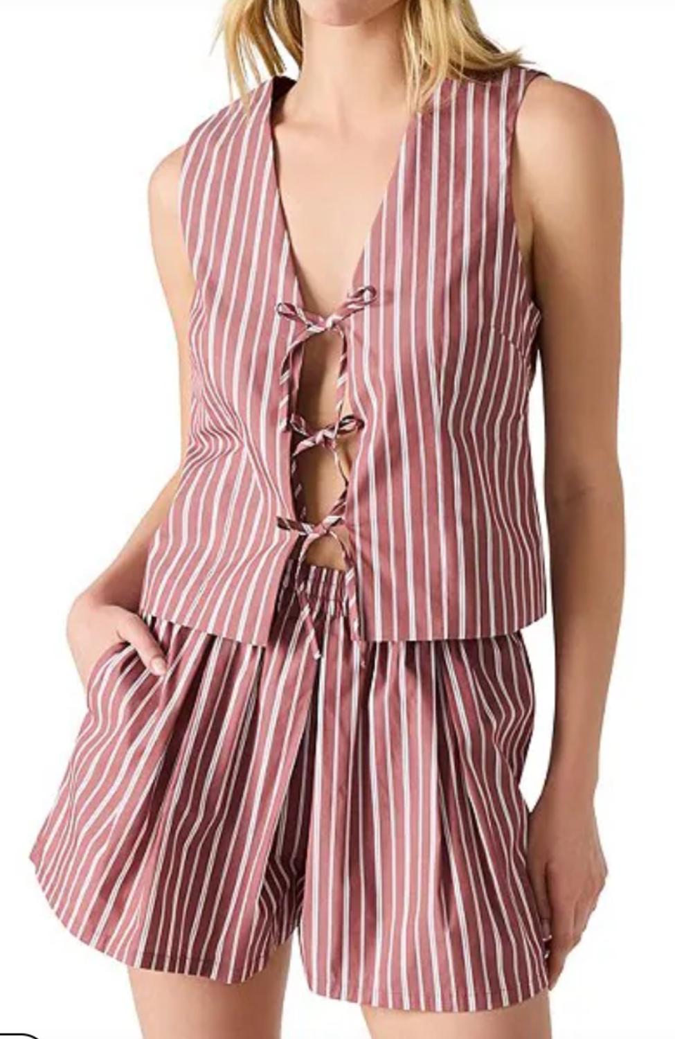 STEVE MADDEN Aliza Top in dusty brick - women's tank top