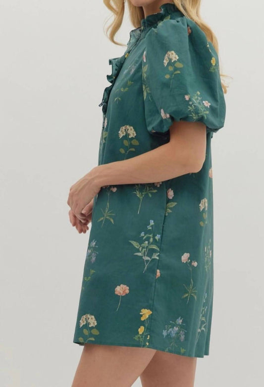 Entro - Floral Print Mini Dress