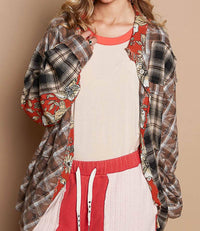 Pol - Vintage Button Down Plaid Shirt