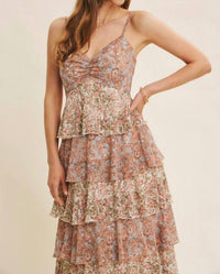 In February - Penelope Tiered Ruffle Maxi Dress
