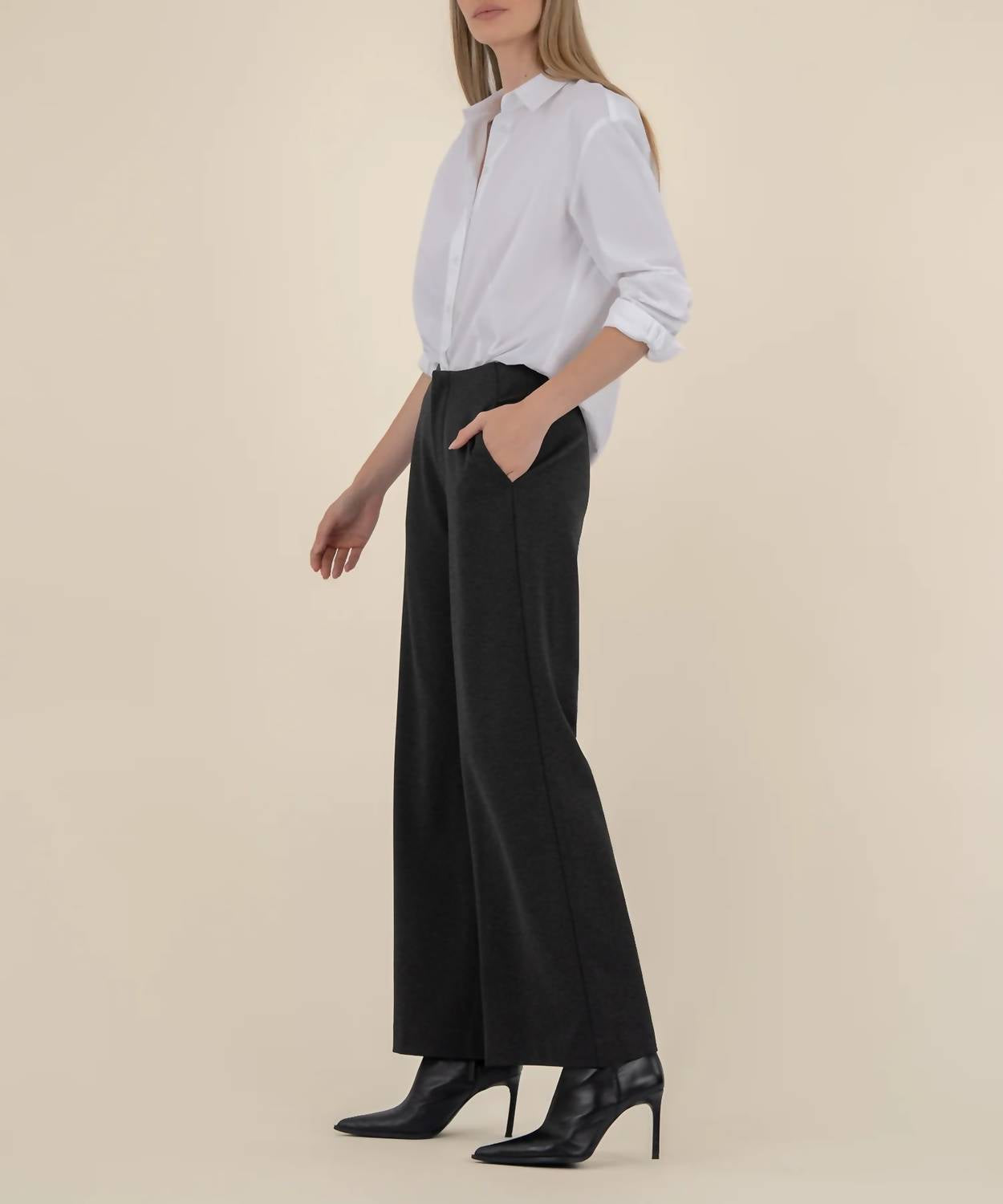 Kut From The Kloth - Meg Ponti High Rise Wide Leg Trouser