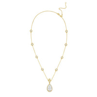 Diana M Jewels - Women's Pear & Round Lab-Grown Diamond Pendant Necklace (3.00 Ct) - Signature