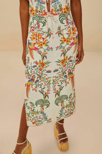 Farm Rio - Delicate Forest Midi Skirt