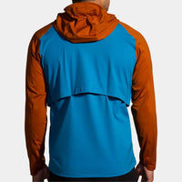 BROOKS High Point Waterproof Jacket in pacific hazelwood ochre - women's jacket - detail view