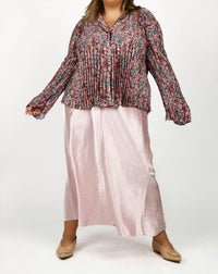 Vince - Raw Edge Paneled Slip Skirt