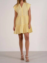 Elan - Capped Sleeve Mini Dress