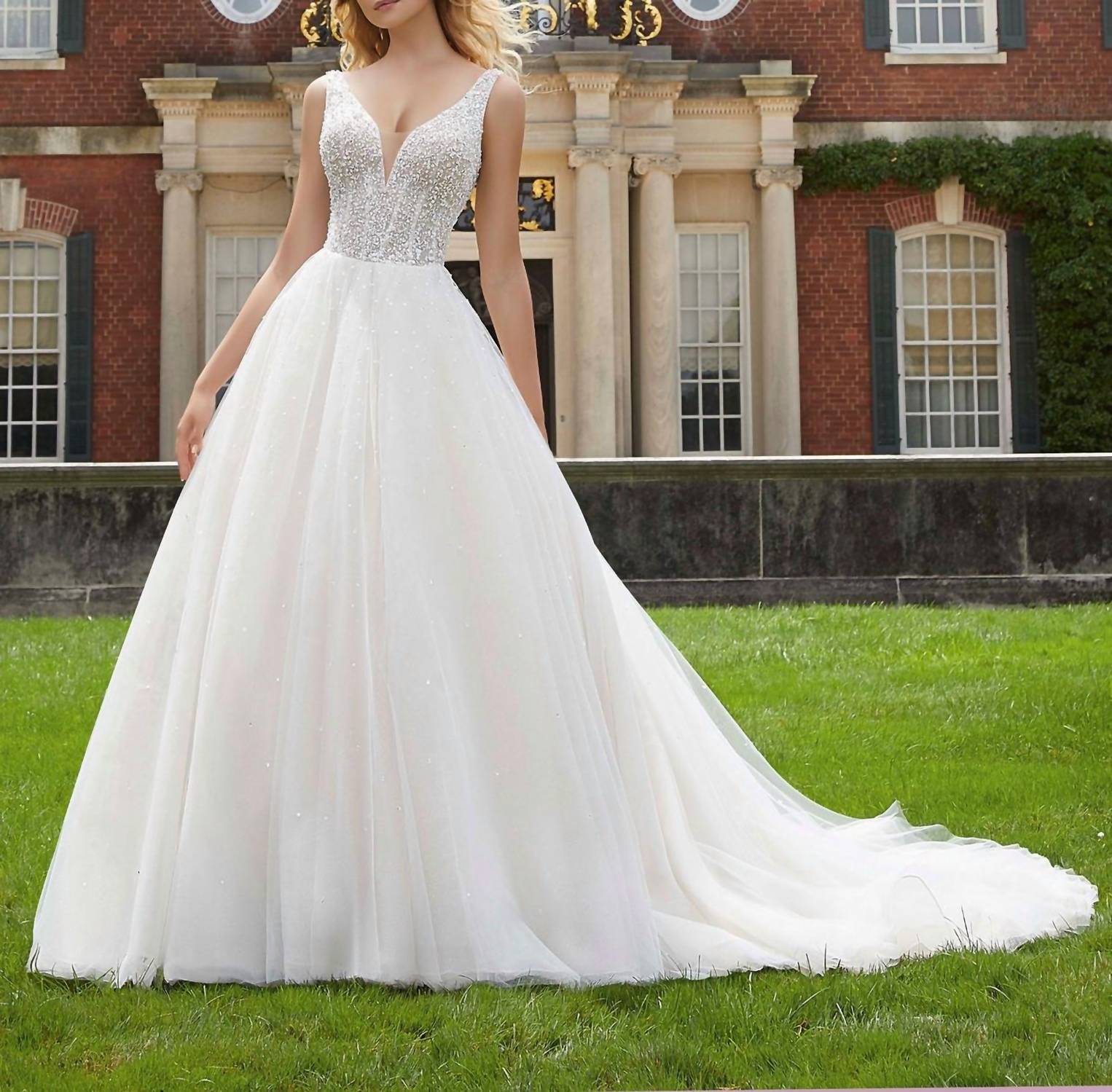 Morilee - Paris Diamante Crystal And Pearl Gown