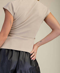 Glam - Surplice V-neck Top