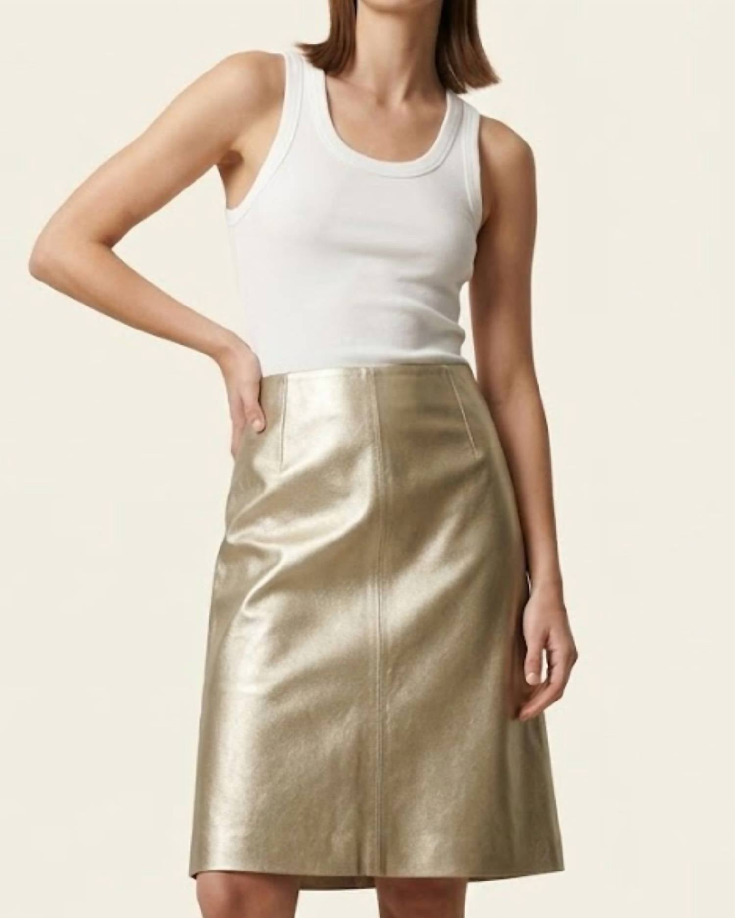 Ecru - Pencil Mini Skirt